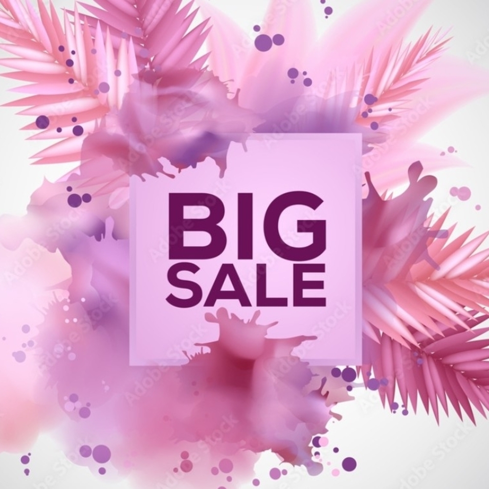 Pink and Purple Big Sale Poster